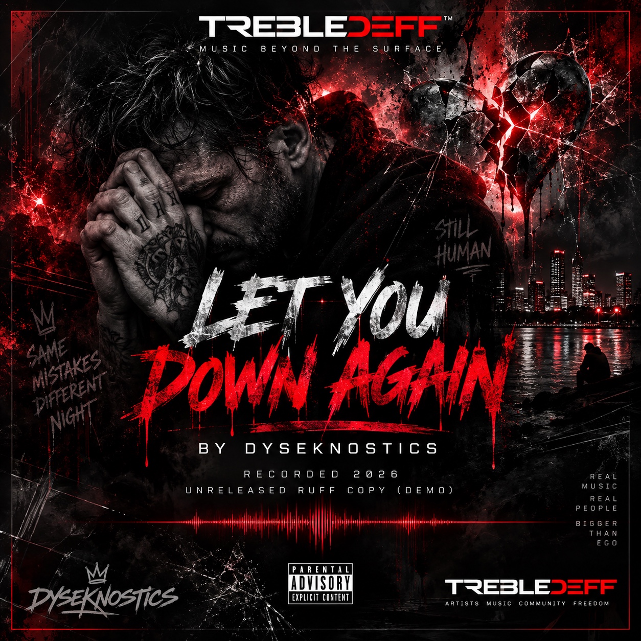 LET YOU DOWN official DYSEKNOSTICS cover artwork